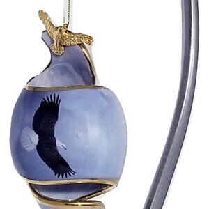 Heirloom Porcelain Soaring Eagle Bradford Collection 2002 Holiday Ornament